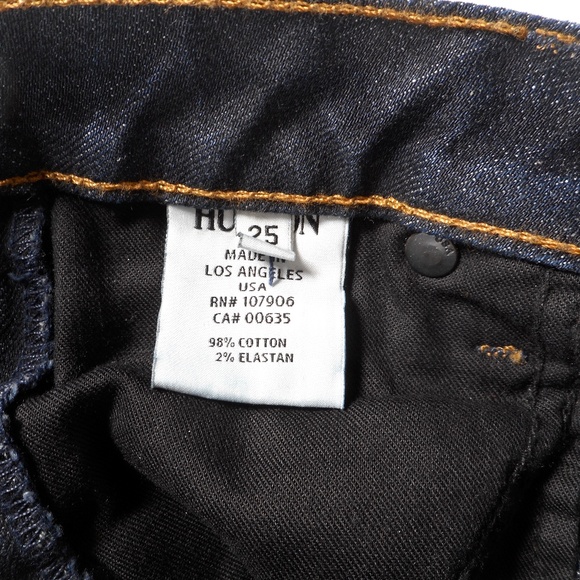 Hudson Carly Signature 25 Straight Leg  Dark Wash Lisbon Jeans Flap Pockets - Picture 9 of 11